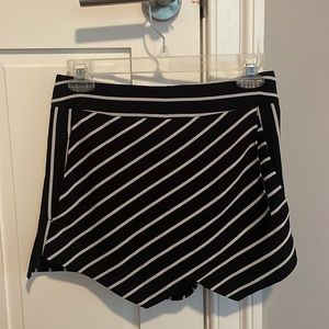 Stripped asymmetrical skort by Aqua